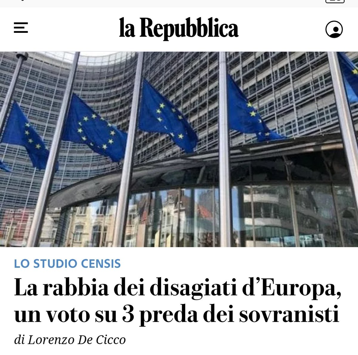 Raffinatissime analisi sociologiche sul voto alle #europee2024 di @repubblica e @FonteCensis