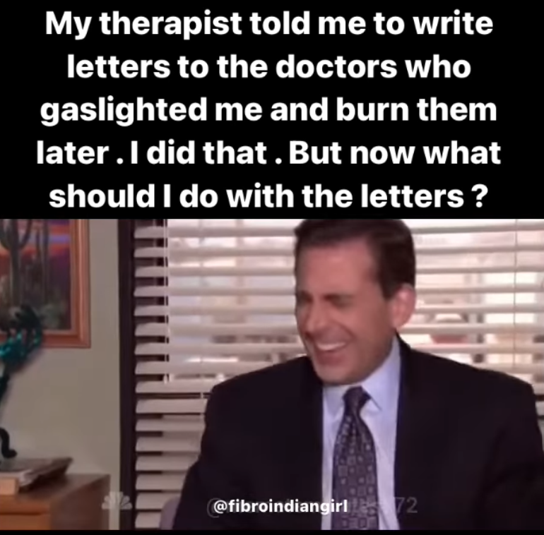 HumorChronic's tweet photo. #chronicillness #chronicillnesshumor #chronicillnessmemes #autoimmune #spooniehumor #fibromemes #fibromyalgia #spoonies #mecfs #longcovid #gaslighting #gaslightingdoctor https://t.co/ed6pGHp27V