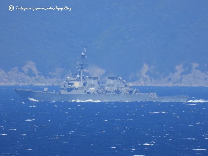 USS Carney (DDG 64) Arleigh Burke-class Flight I guided missile destroyer westbound in the Strait of Gibraltar - April 29, 2024 #usscarney #ddg64

SRC: INST- jr_amon_ceuta_shipspotting