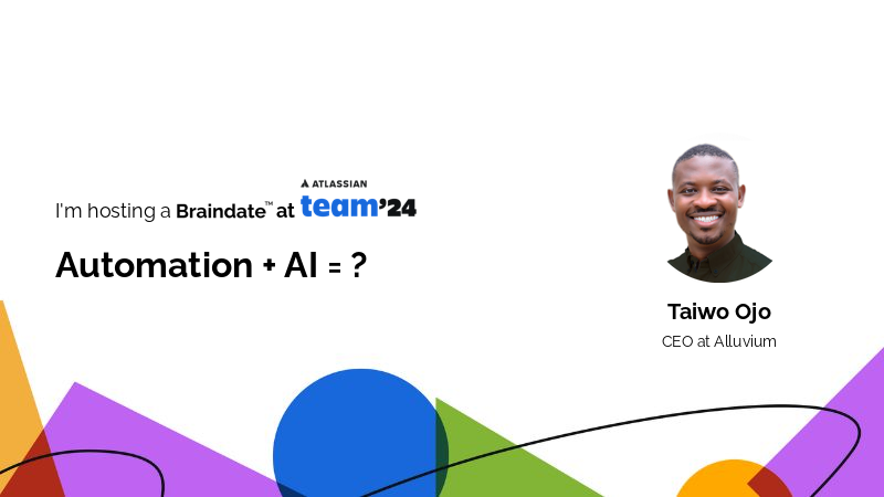 alluviumhq's tweet image. Two must-attend #braindates sessions that will leave you buzzing with inspiration at @Atlassian #team24
1️⃣ Automation + AI=?
⏰ 4:00 pm
🔗a.e180.co/l/SkogRl/
2️⃣ Exporting an entire project with attachments and comments in Jira Cloud
⏰ 6:30 pm
🔗a.e180.co/l/kD1yrk/