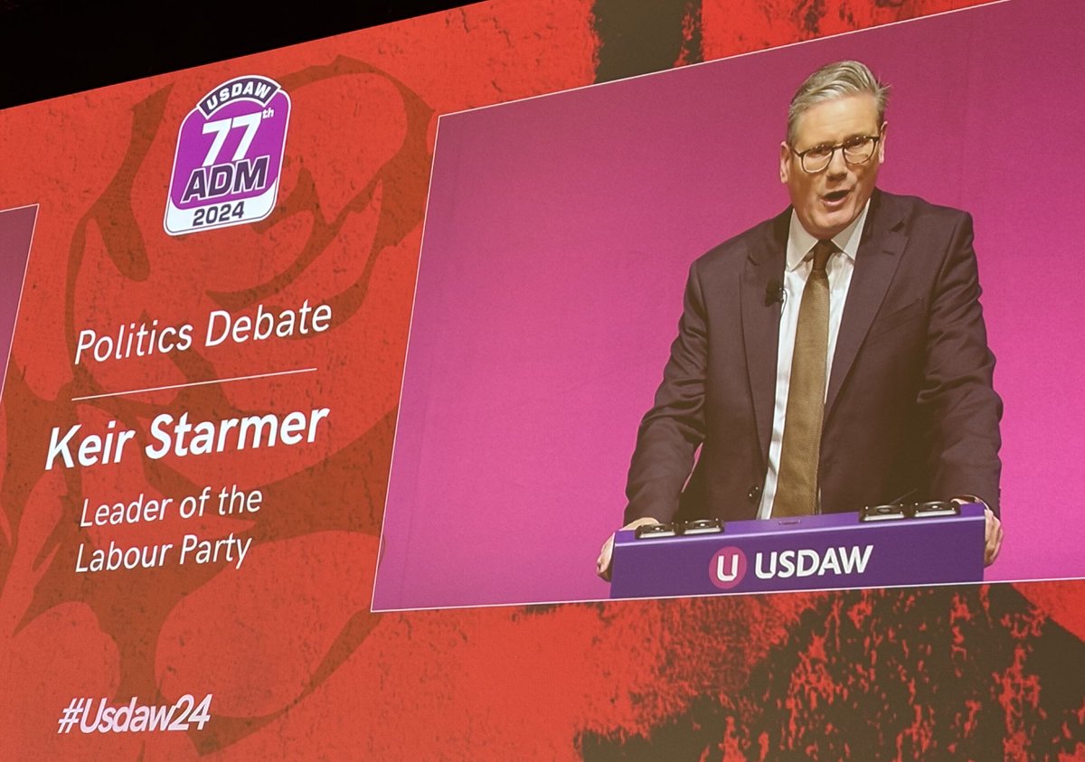 @Keir_Starmer the leader of @UKLabour addressing @UsdawUnion delegates at there annual conference. #Usdaw24 #UsdawADM2024 #UsdawEastern