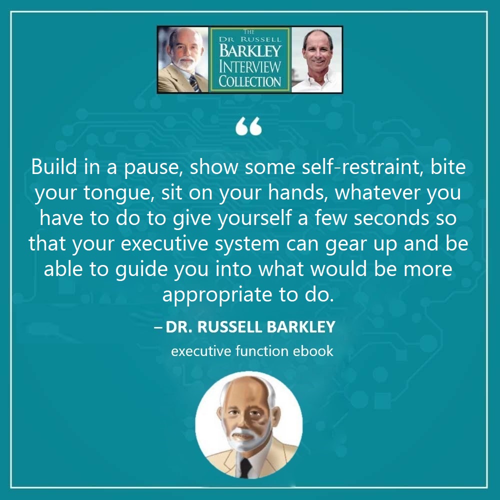 Get your copy of the Dr. Russell Barkley   Interview Collection today: digcoaching.com/barkley-collec… #adhd #adhdquotes   #adhdexpert #drrussellbarkley #practicethepause #executivefunctioning