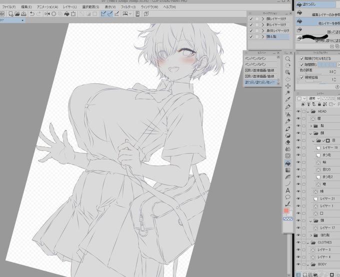 ちょっとお時間できたのでお絵描き…wip 