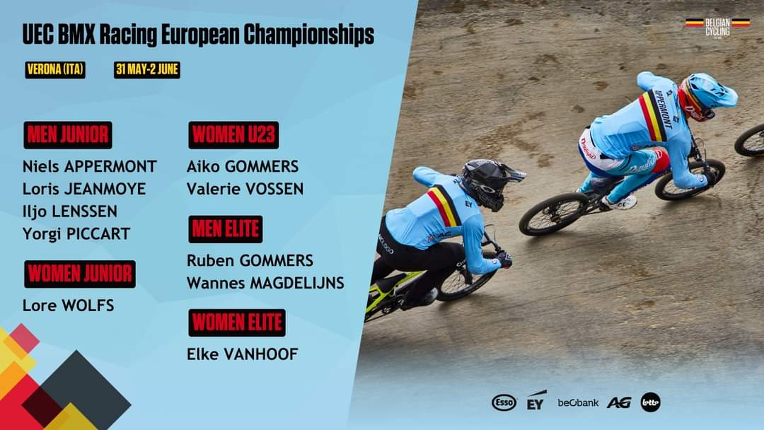 We've selected 10 riders for the UEC BMX Racing European Championships in Verona 🇮🇹 at the end of May | bit.ly/4bfYD8y #EuroBMX24