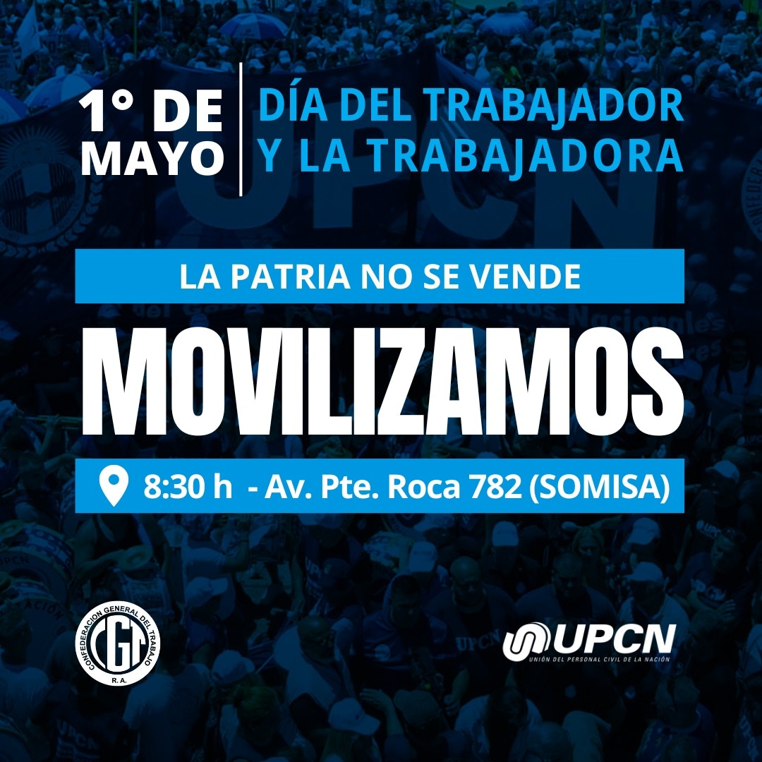 🇦🇷La Patria es de l@s trabajador@s y no se vende. 

¡Nos vemos en las calles, compañer@s✌🏽!

#diadeltrabajador
#1demayo
#LaPatriaNoSeVende
#CGT
