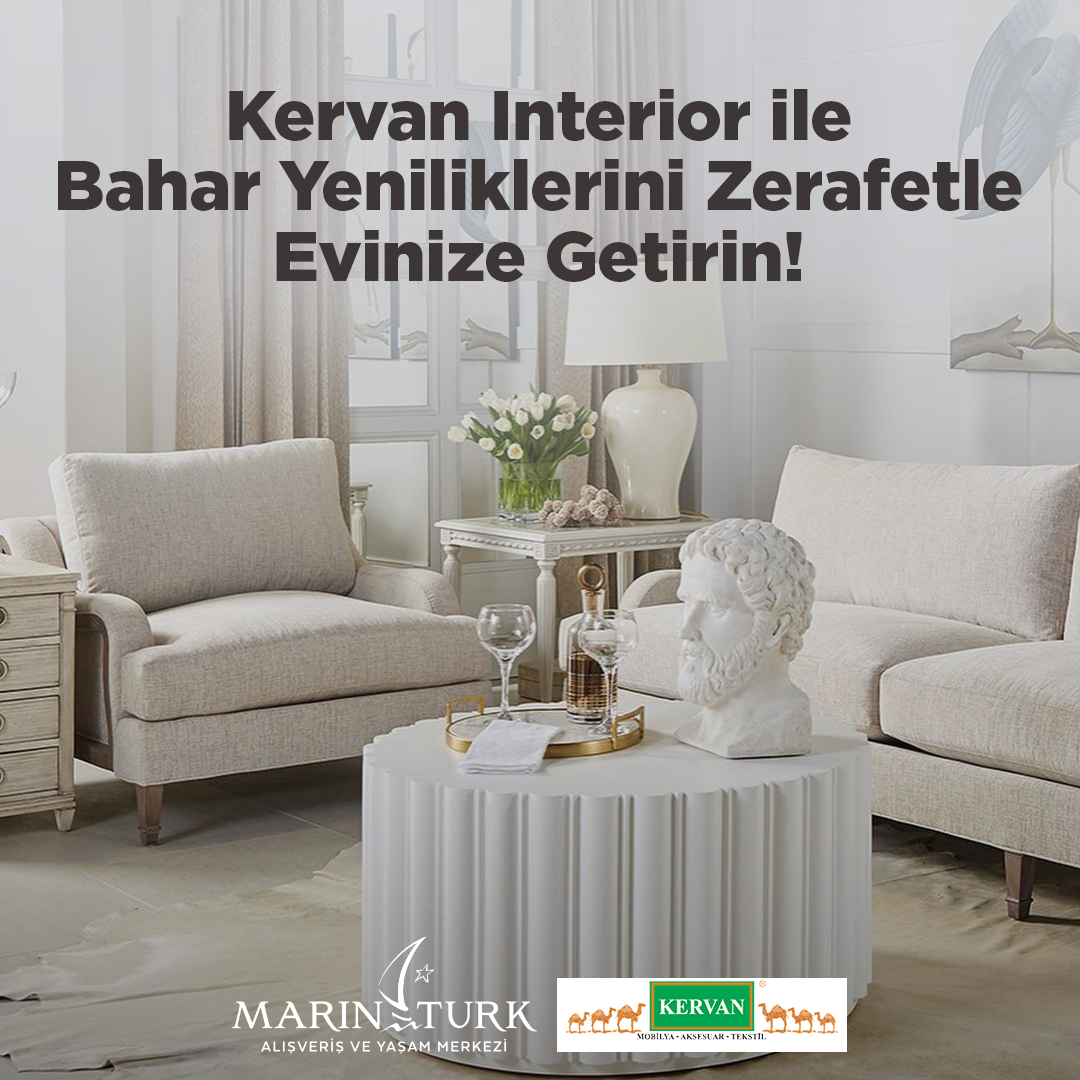 Bahar yeniliklerini zerafetle evinize getirmek için Kervan Interior’u ziyaret edebilirsiniz. MarinTurk AVM Pendik Sahil Yolunda! #MarinturkAVM #marinturkteyiz