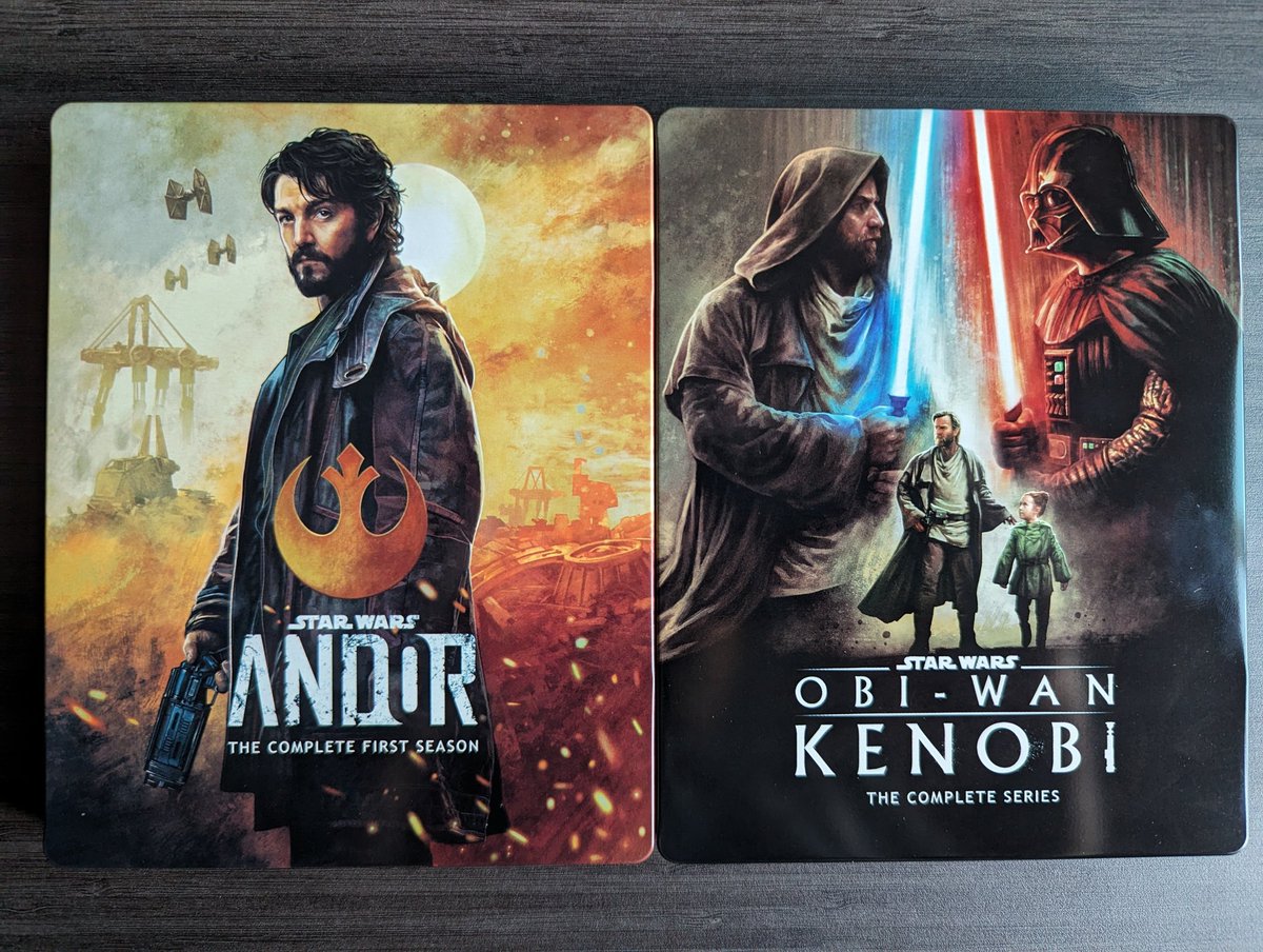 Andor and Obi-Wan Kenobi arrive on 4K steelbooks today! Our team made some incredible special features for these. Love them both but there were days working on Andor that left me deeply emotional. Go grab 'em this week! #PhysicalMedia 💿 #Maythe4th