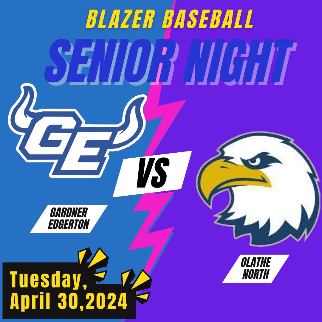 Blazers host the Olathe North Eagles tonight at 5:30 pm 
#blazernation
#zers