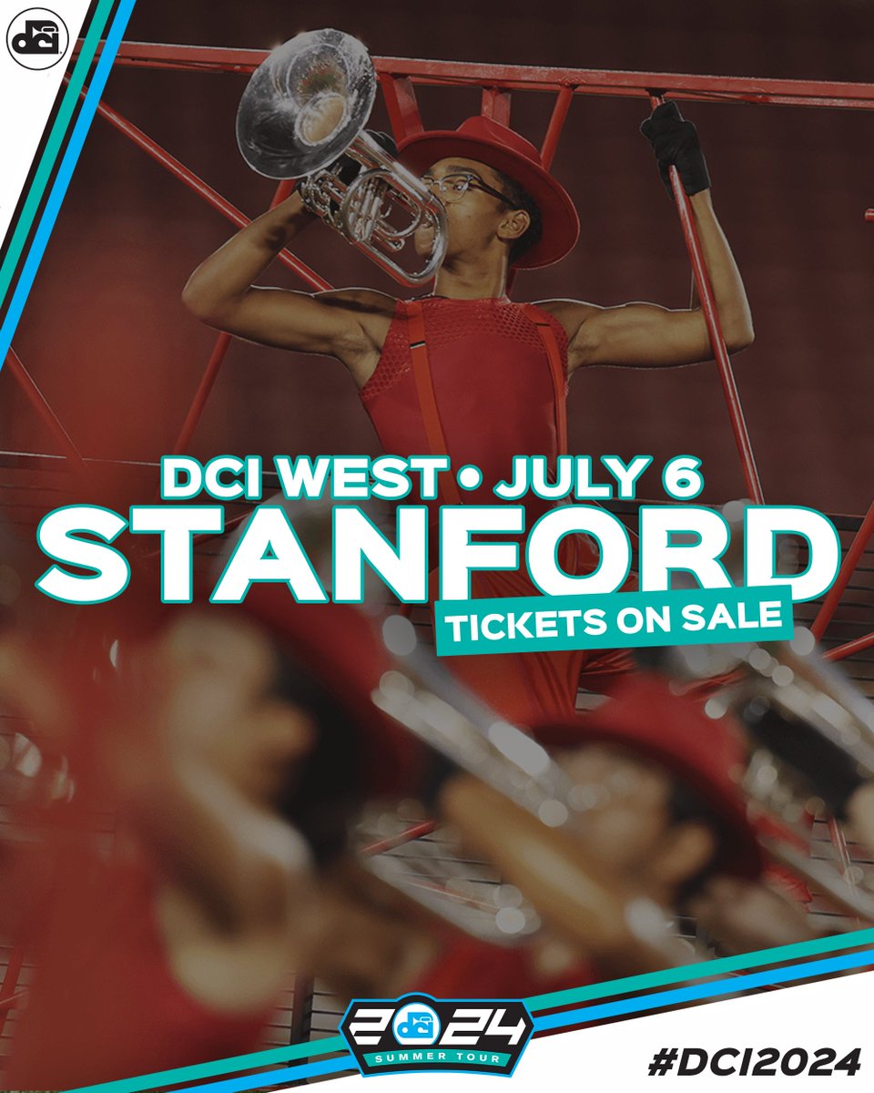 One of the summer's longest performance lineups takes over the beautiful Bay Area on a Saturday evening, July 6 😍 🎟️ dci.fan/24Stanford #DCI2024