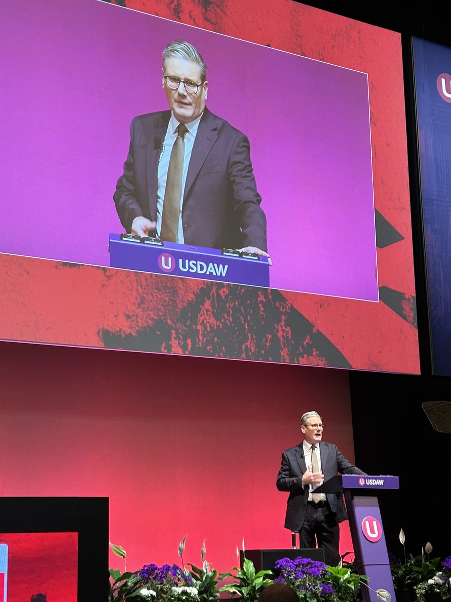 @Keir_Starmer addressing @UsdawUnion Annual Delegates Meeting in Blackpool @UKLabour @The_TUC #Usdaw24