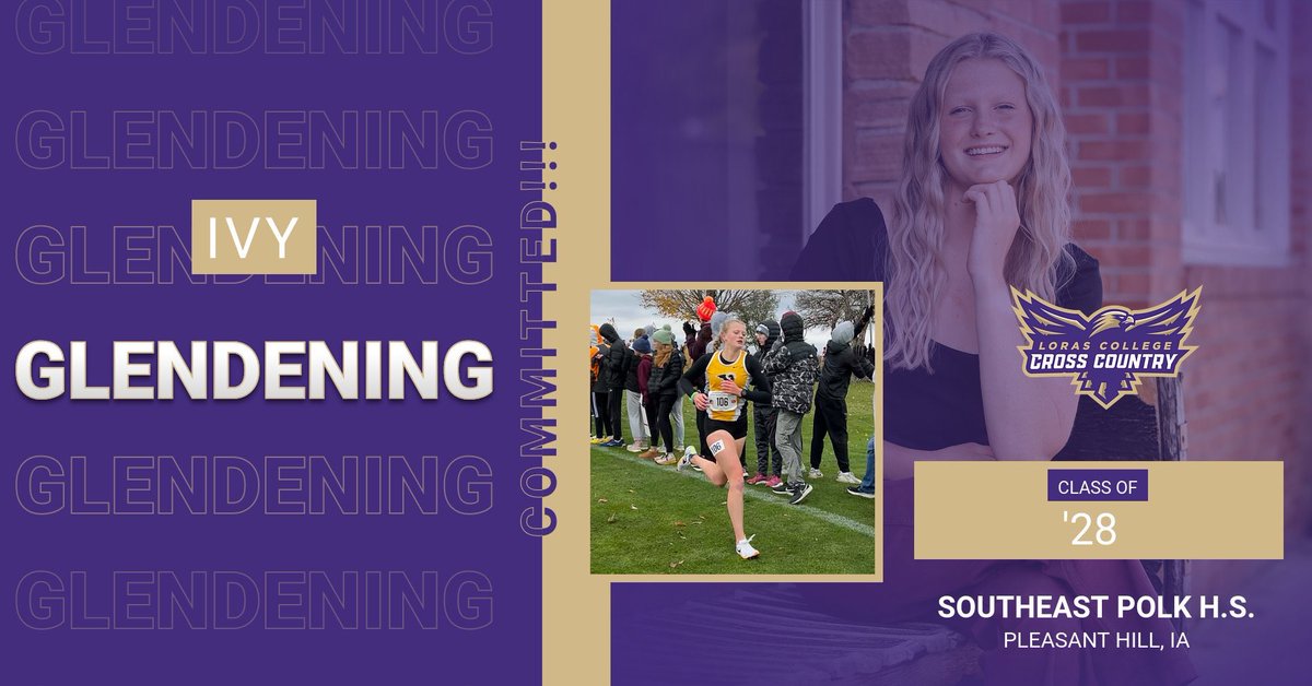 LorasDuhawksXC's tweet photo. We are excited to welcome Ivy Glendening to the Loras XC/TF team! #GoDuhawks https://t.co/i7pKgbRQCX