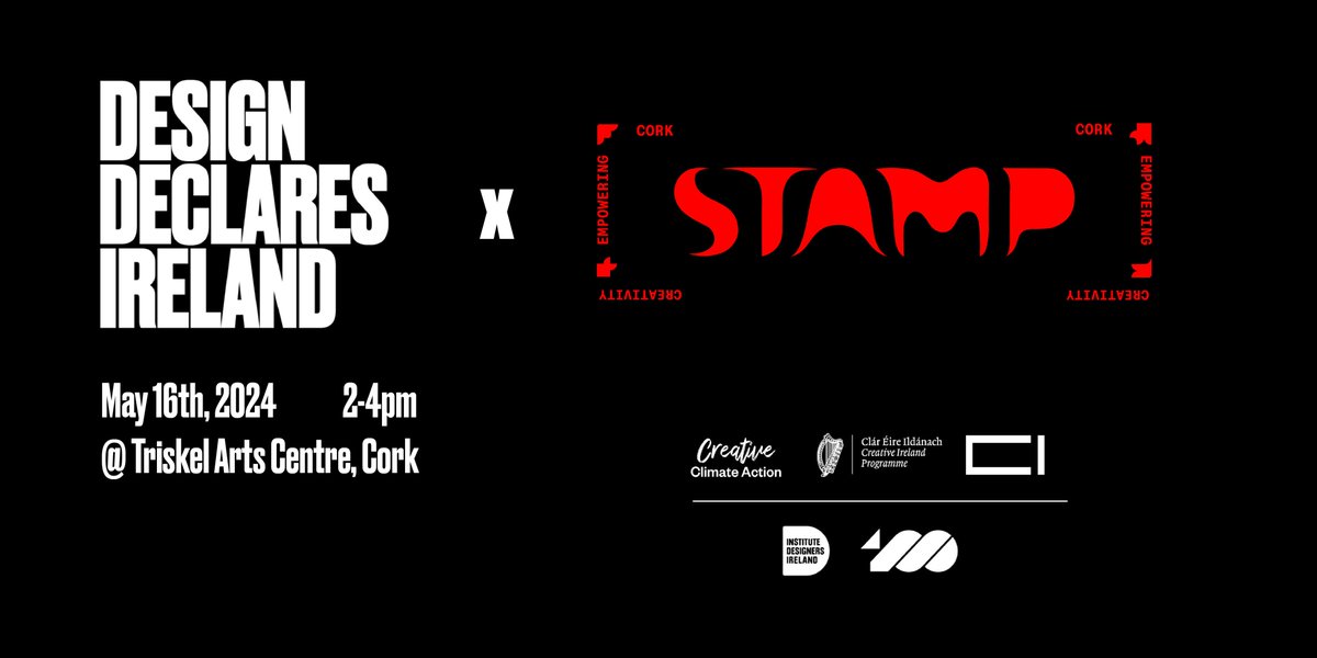 Join us at STAMP! #DesignDeclaresIreland will empower designers to harness the tools of our industry to make change for our business & clients incl. Enterprise Ireland +the Local Enterprise Offices supports as we work toward a greener future 🔗bit.ly/DDstampC @LEOCorkCity