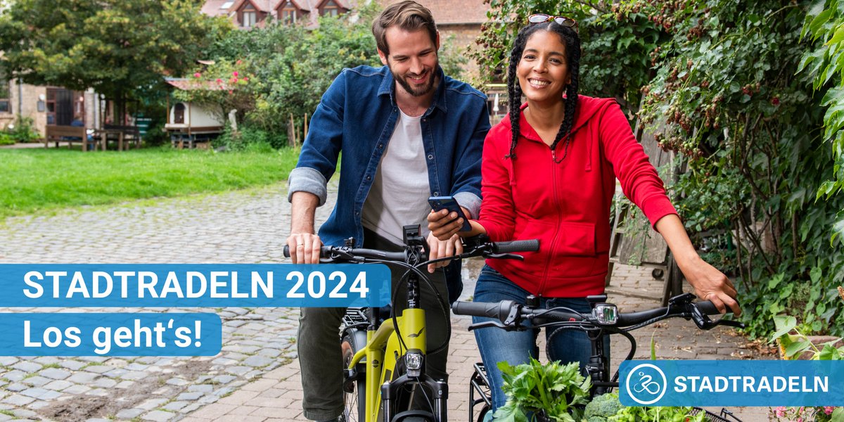 Auf die Räder, fertig looos: Heute startet #STADTRADELN 2024 in 190 Kommunen! 🤩 Schwingt euch auf den Sattel für #Klimaschutz, #Radverkehrsförderung und #Lebensqualität! Anmelden unter www.stadtradeln/registrieren. Wir freuen uns auf ein neues STADTRADELN-Jahr mit euch! 💚🚲