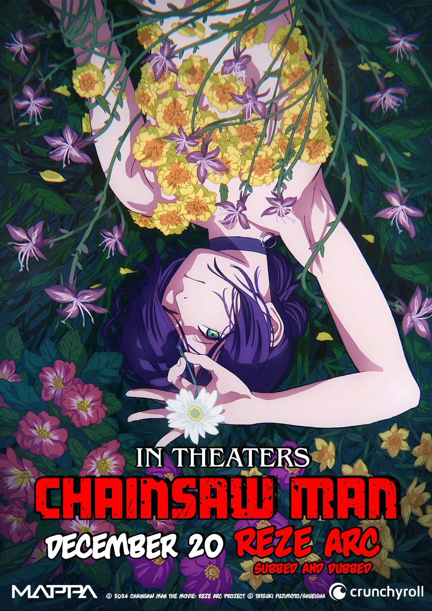 Made a horrible English Poster of the Chainsaw Man Movie