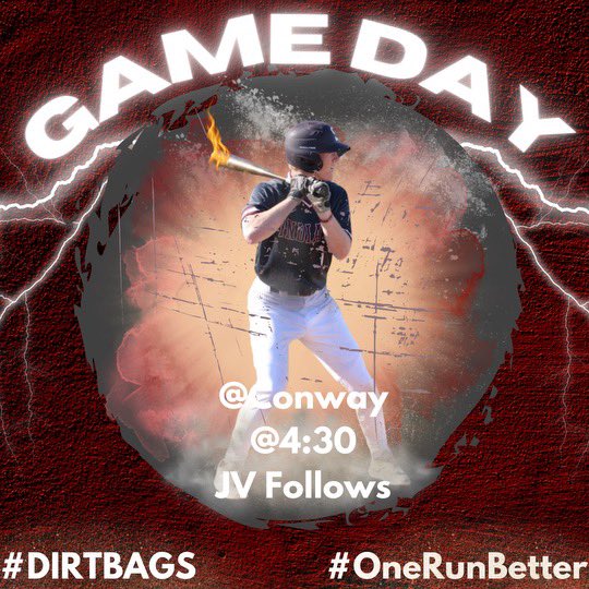 SHSIndiansbsb's tweet photo. GAME DAY
π Conway
π 4:30 pm
π Conway
#OneRunBetter #DIRTBAGS https://t.co/Ze9qPIXCtX