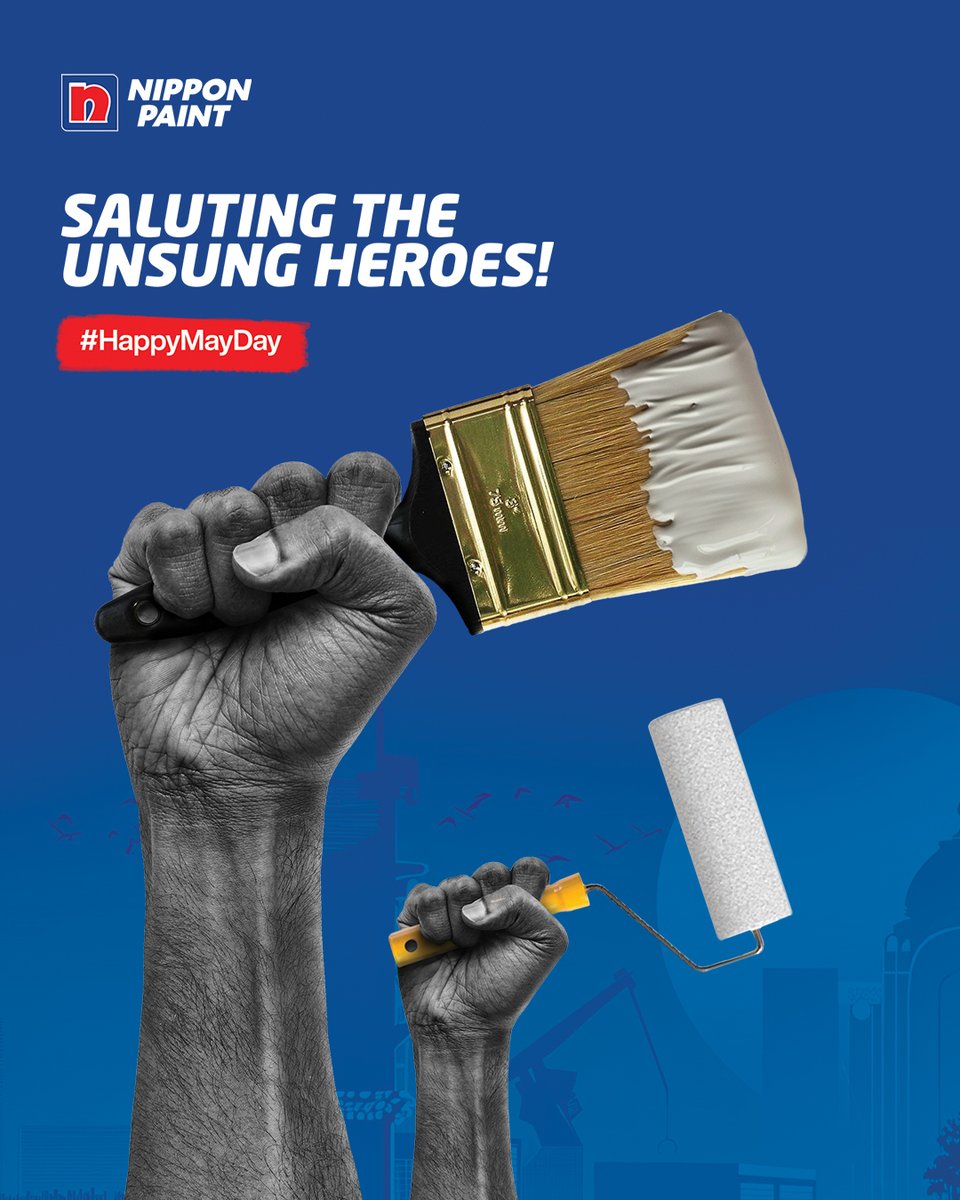 Cheering for the everyday heroes, honoring their unyielding dedication. #HappyLaborDay

#LaborDay #LaborDay2024 #NipponPaint #NipponPaintIndia #MayDay #MayDay2024 #HappyMayDay #Topical #TopicalPost