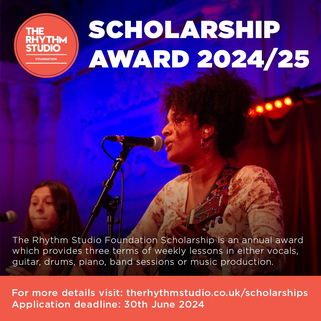 Applications are now open for the 2024/25 RSF Scholarship Scheme. This is an annual award aimed at talented and passionate 11 to 18 year-old musicians in need of financial support to help reach their full potential. Find out more: therhythmstudio.co.uk/rsf-scholarshi…