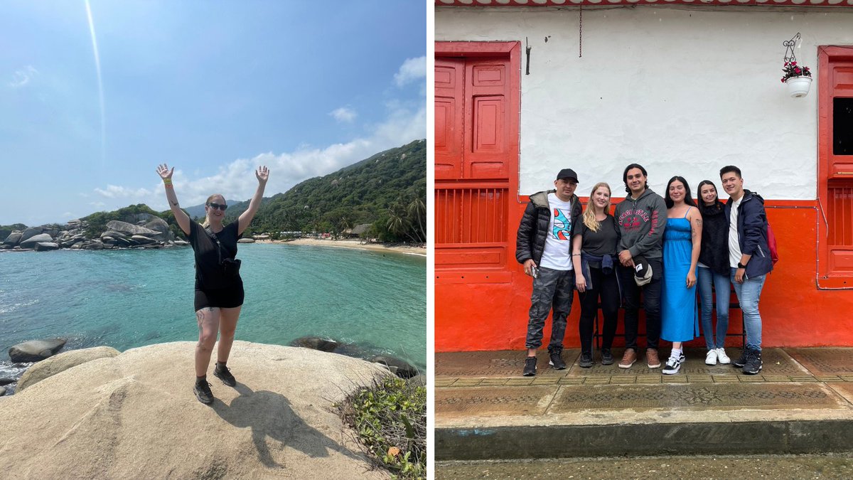Researching #RenewableEnergy in Colombia has given Danielle the opportunity to connect with experts on a global level. From snorkeling to hiking, she’s embracing every moment! 🤿🌅 Thanks to @GSO_ECM and @MitacsCanada for breaking down barriers preventing student mobility. 🙌