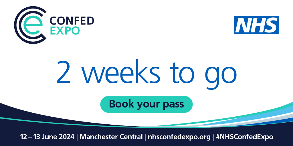 We are thrilled to be media partner for #NHSConfedExpo which is just 2 weeks away. Come and see us at stand C39! Book your pass today > nhsconfedexpo.org/about-the-even…