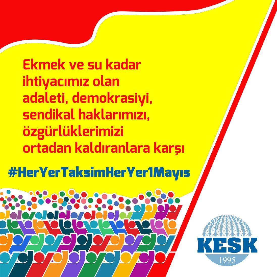 Barış ve Özgürlük için #HerYerTaksimHerYer1Mayıs @KESK1995 @kesk_istanbul @BTSGENELMERKEZ