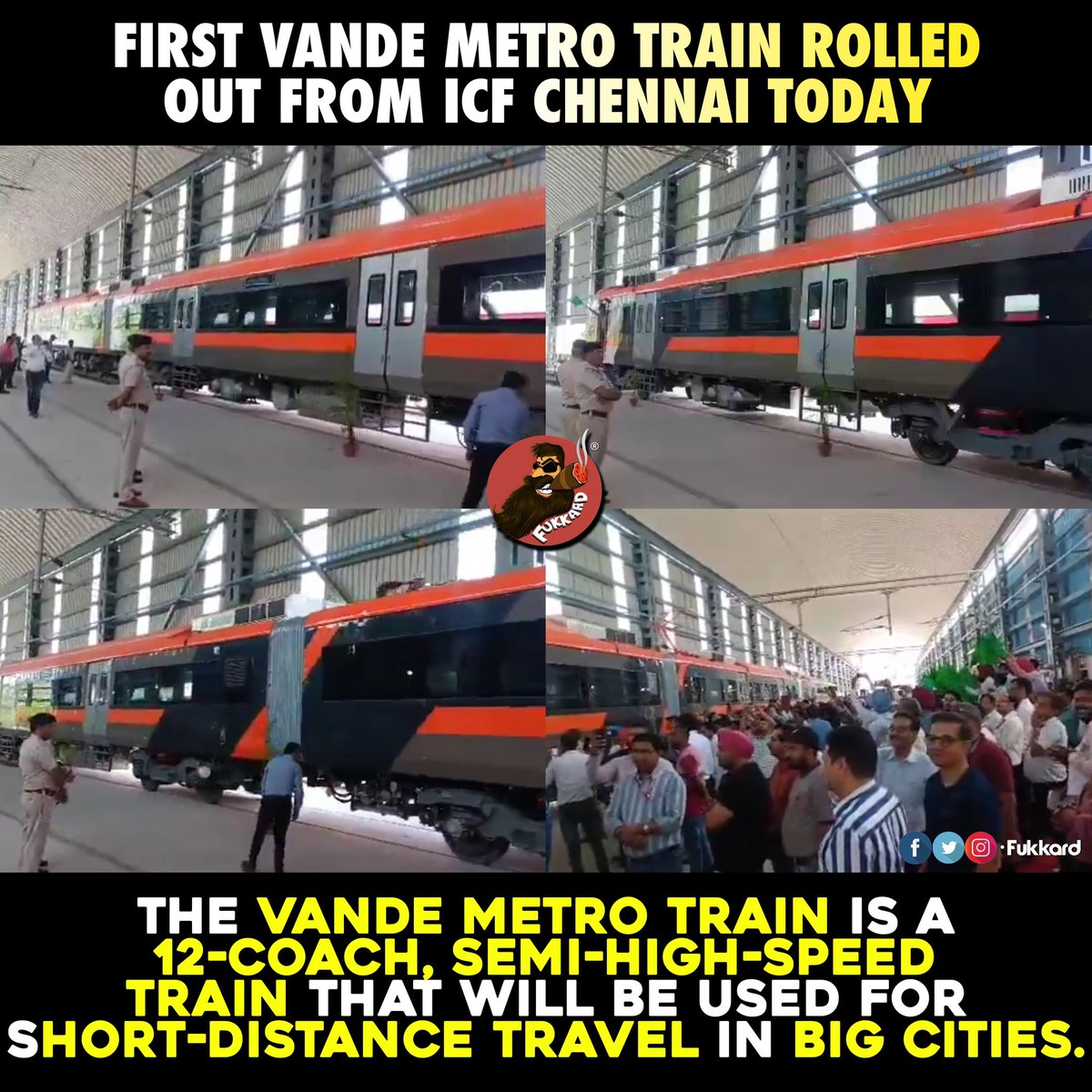 First #VandeMetroTrain Launched..