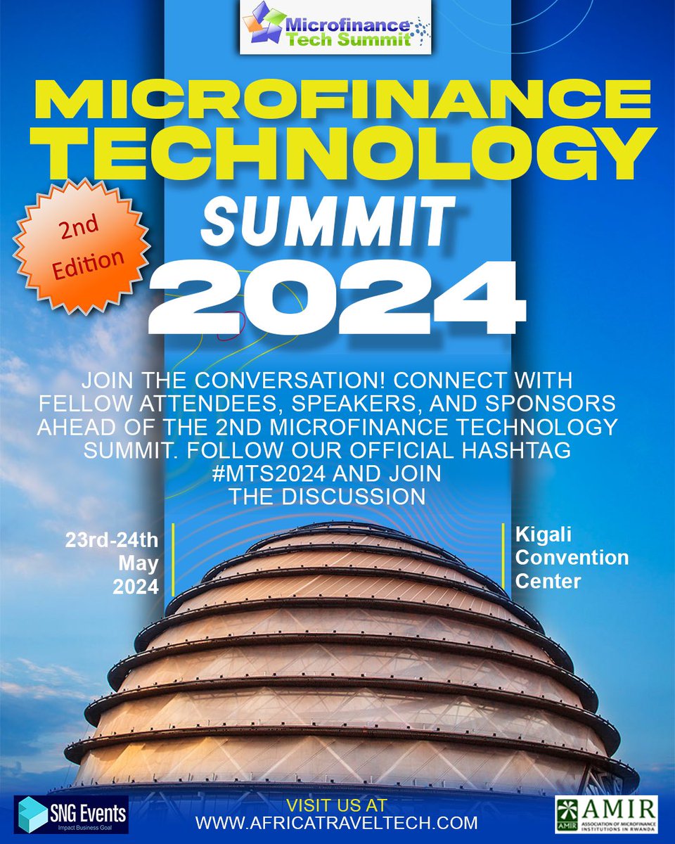 On 23rd and 24th of May, 2024 Microfinance Experts will convene in Kigali for the #MTS2024 to discuss new technologies in the industry among other interesting subjects. Mark you calendar and plan to join the discussions with great minds. For more info & registration check this…