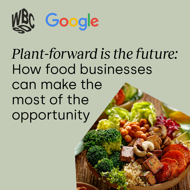🌿The shift to plant-forward diets presents an opportunity for businesses to contribute to a healthier planet, but also unlock benefits: revenue growth, #ESG leadership, cost reduction & risk mitigation. 👉More in the article by Michiel Bakker, @Google: wbcsd.org/q0cgs