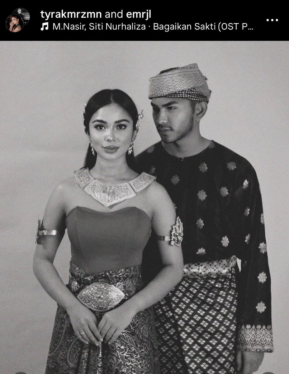 Tyra Kamaruzzaman and Emran Rijal channeling Puteri Gunung Ledang and Hang Tuah for their Pre-Wedding Photoshoot.
