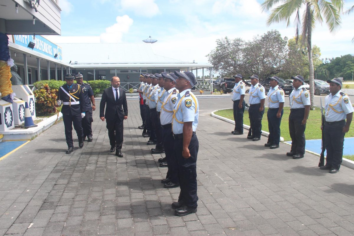 H.E Antonis Sammoutis High Commissioner of the Republic of Cyprus was also received this week by President Adeang. Nauru welcomes you to our shores and looks forward to working closely with you for a fruitful cooperation for the mutual benefits of both of our nations. 🇨🇾🇳🇷
📷 GIO