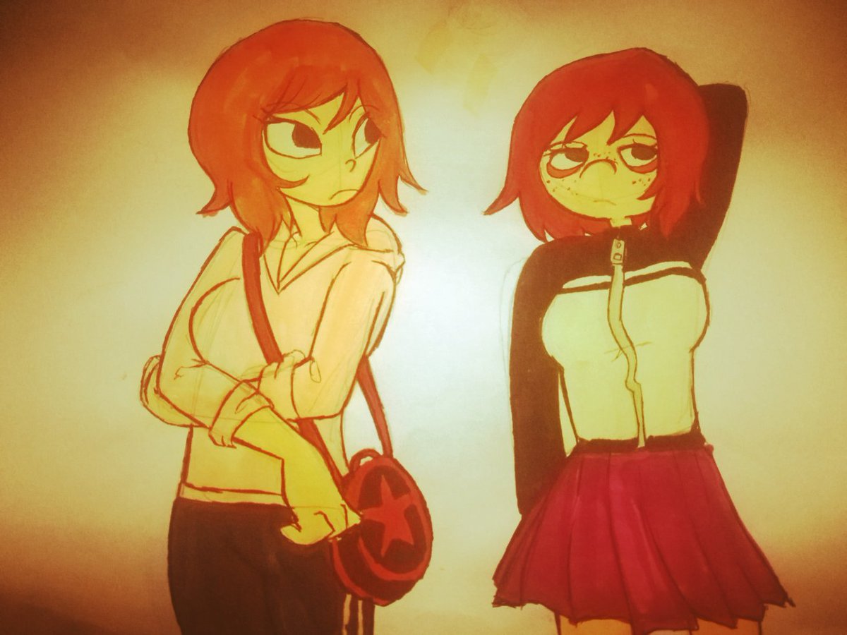 choripanku's tweet photo. I know I have another drawing that almost looks like this but really, drawing Ramona and Kim together is so fun!!! https://t.co/04wRQqDplr