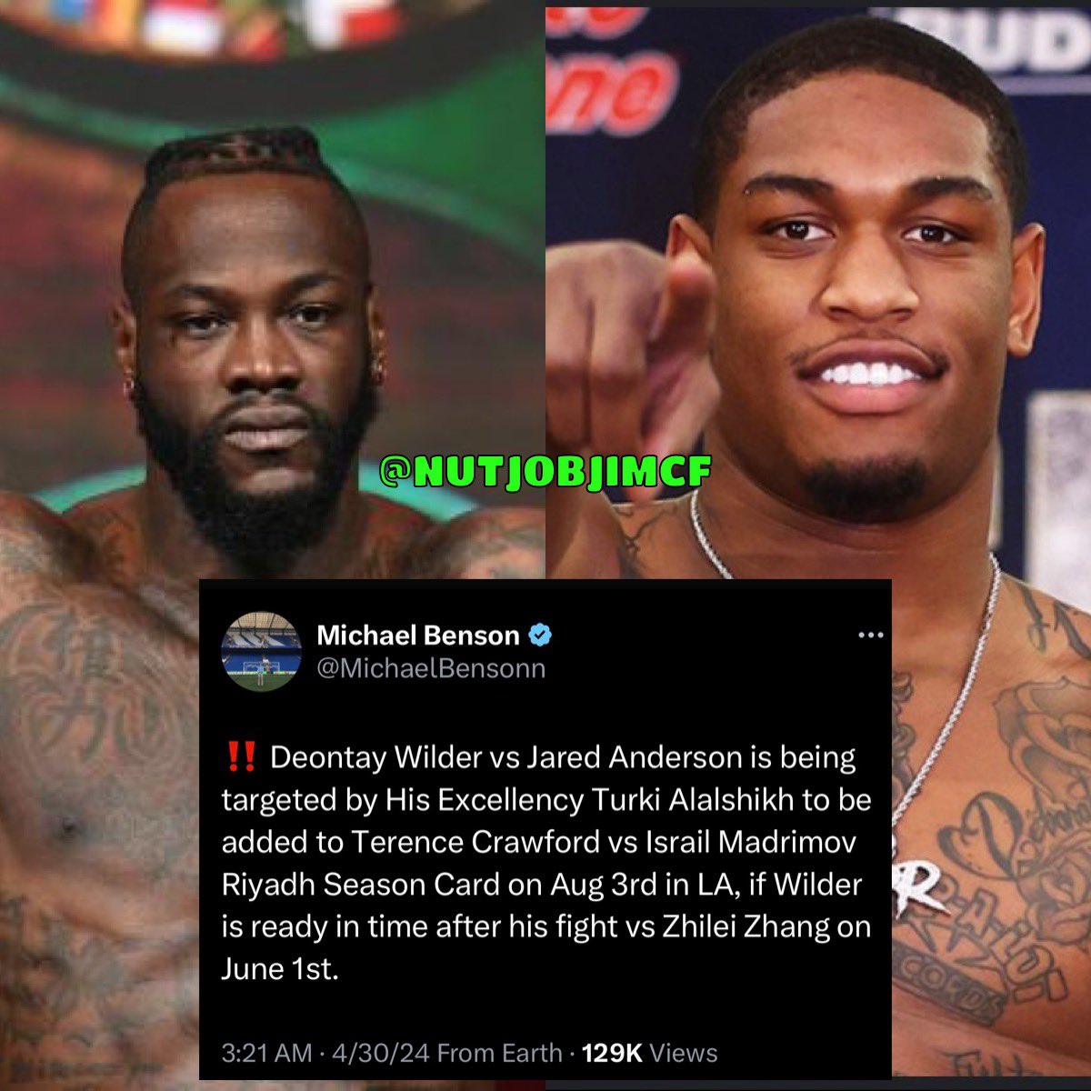 If he gets past Zhang… Jared Anderson retires him! 

#DeontayWilder
#JaredAnderson
#Boxing 
#RiyadhSeason