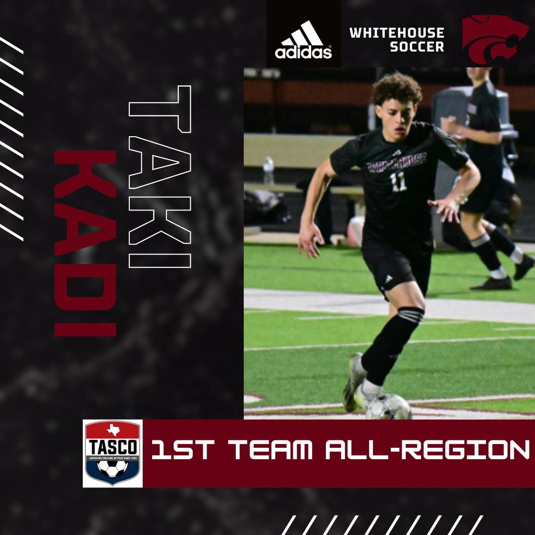 Congrats to Taki Kadi for his First Team All-Region Selection! 🔥⚽️