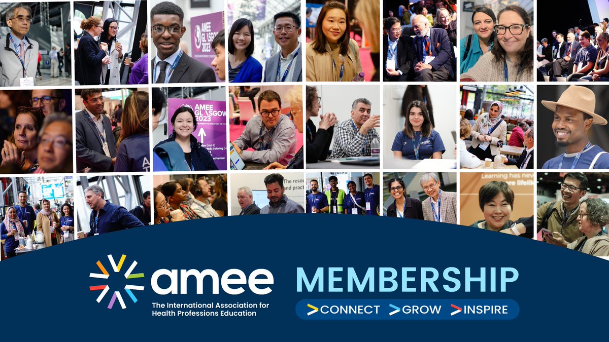 Are you an #HPE ready to take your career to the next level? #AMEEMembership offers many opportunities, with access to a global network dedicated to the advancement of healthcare education, where you can #Connect, #Grow and #Inspire! Join AMEE: ow.ly/MF6o50QA6ZZ
