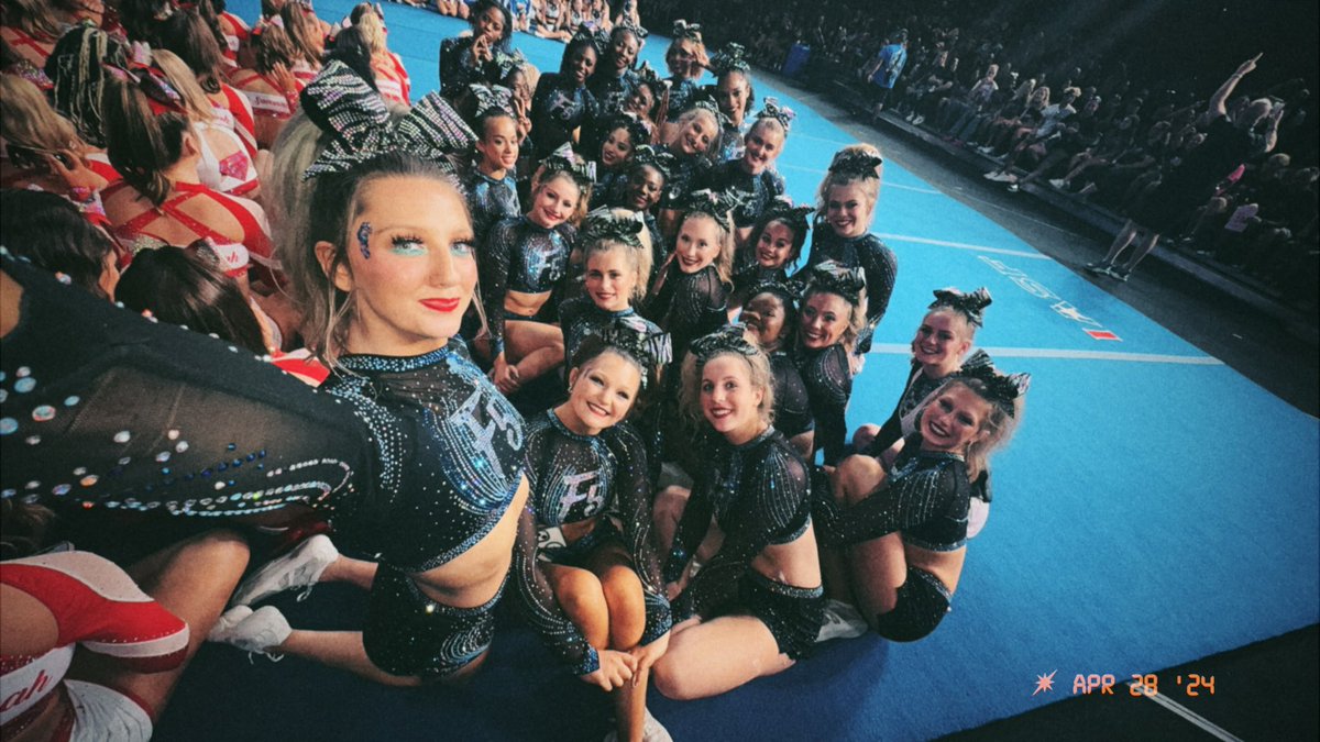 can’t tell you how proud i am of this team… only team to be in the winners circle at nca and worlds, even though we didn’t win placing top 3 in such a hard division in more than an accomplishment. love them🩵