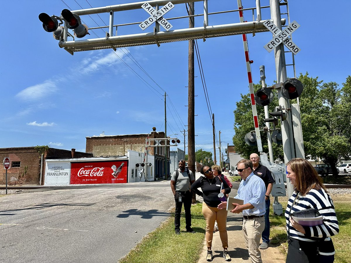Last week the Town of Franklinton hosted representatives from Franklin County NC Government and the Triangle Trails Initiative for a walking tour of the future Franklinton to Novonesis Rail Trail.