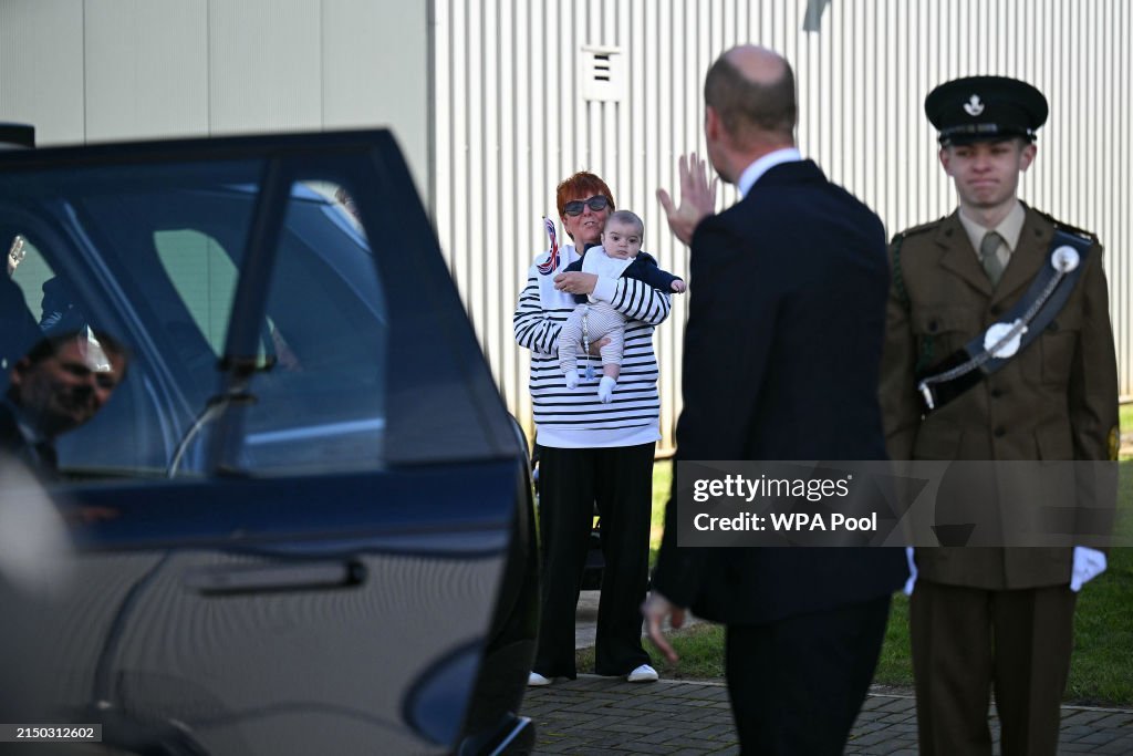 Prince William with baby Luca