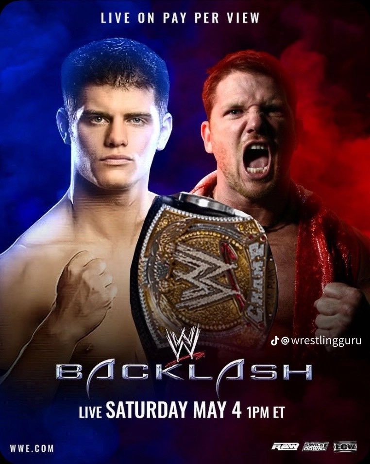 Cody Rhodes vs. AJ Styles'ın #WWEBacklash posterine bir de böyle bakın