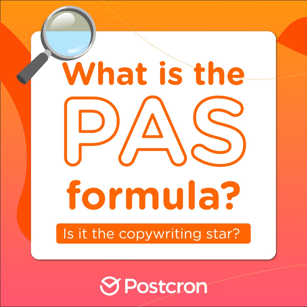 postcron's tweet image. 🌟 1 Formula, 1 Million Successful #Copies 💼
Try this copywriting technique, and tell us if you notice an improvement in your #socialmedia copy.

Remember! Once your copy is ready, schedule your post with #Postcron, and just wait for the results! 🚀