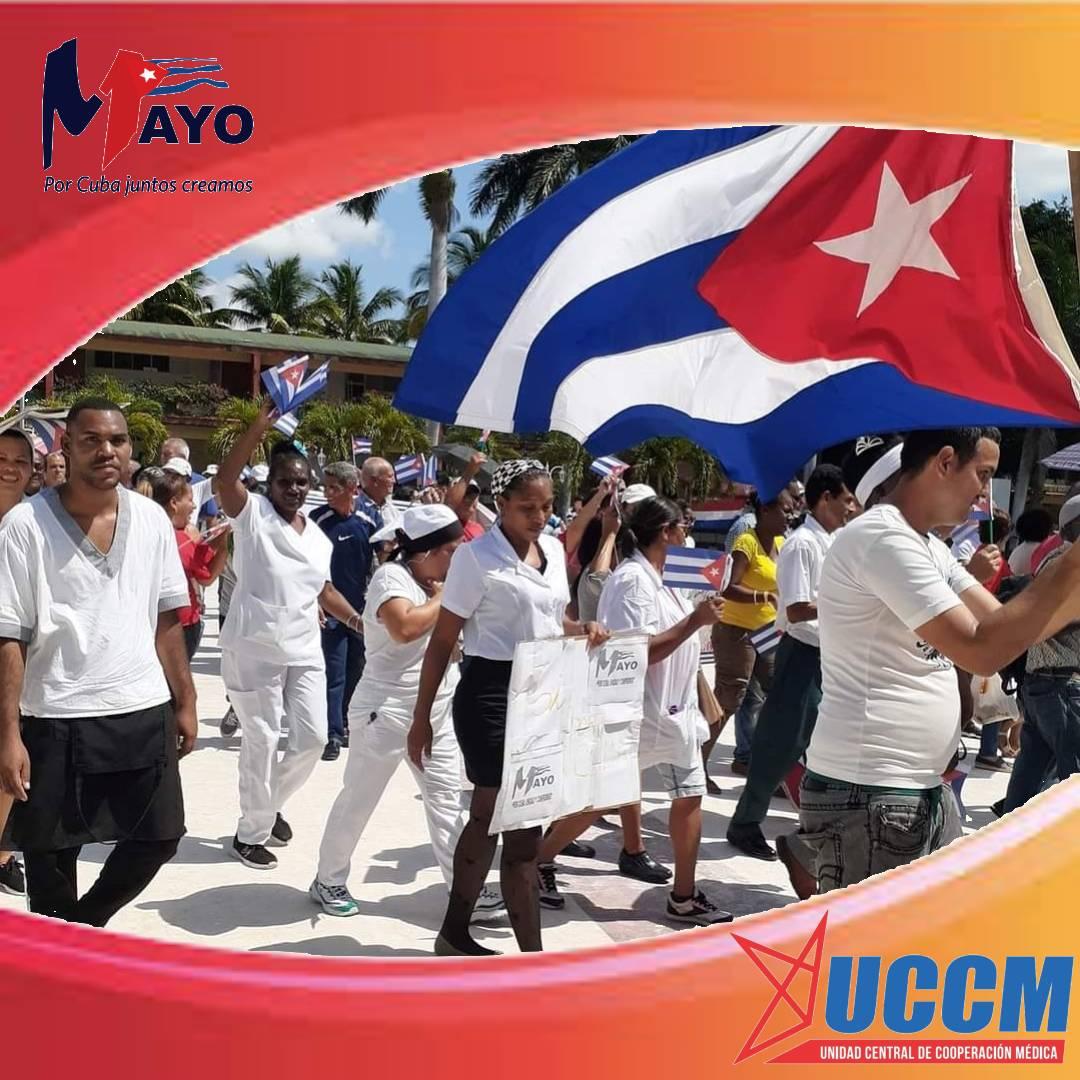 Con el ejemplo de internacionalismo incentivado por nuestro eterno Comandante Fidel celebra nuestra Brigada BMC🇨🇺 en Nampula .Mozambique 🇲🇿 #PorCubaJuntosCreamos @Colaboracionqba