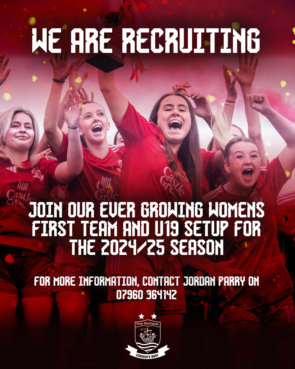 Connah's Quay Nomads FC (@the_nomads) on Twitter photo ๐๐ปโโ๏ธ
Would you like to be a part of our Women's teams going forwards?
Get in touch with <a href="/JordParry/">Jord Parry</a> now to find out more about joining our First Team and U19 teams for the 2024/25 season ๐๐ปโโ๏ธ
Would you like to be a part of our Women's teams going forwards?
Get in touch with <a href="/JordParry/">Jord Parry</a> now to find out more about joining our First Team and U19 teams for the 2024/25 season