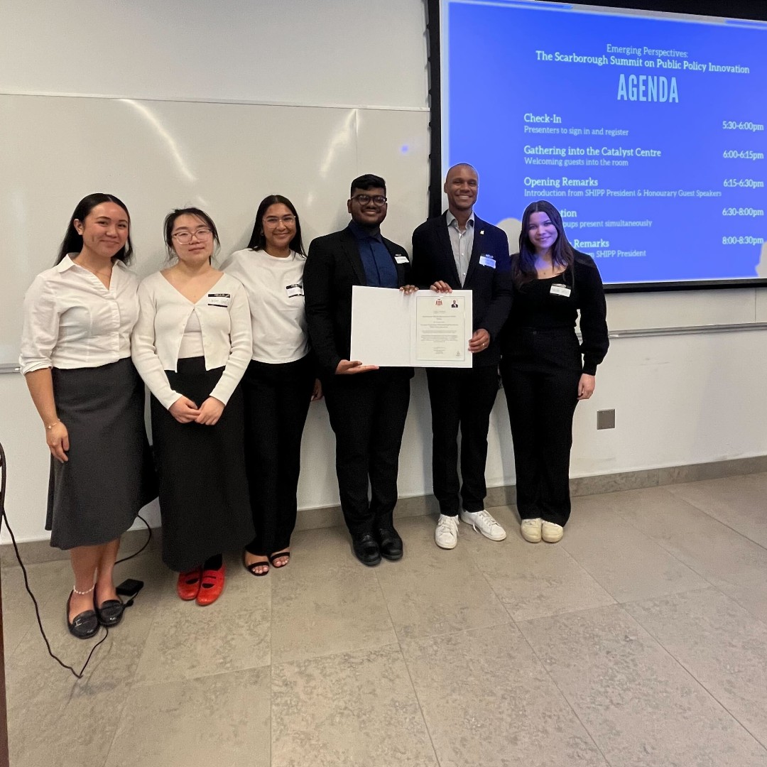It was great to be in attendance for Scarborough Hub for Innovation in Public Policy (SHIPP)'s end of year showcase. This unique student association at UTSC provides students with an opportunity to develop policy and advocacy skills aimed at sustainable change in #Scarborough.