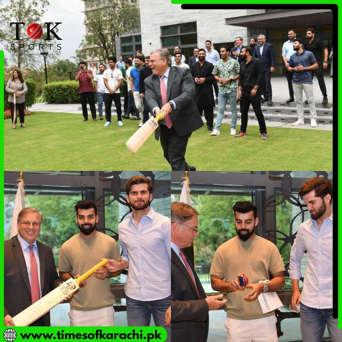 U.S. Ambassador Donald Blome hosted the Pakistan National Team Cricket players for a meet-and-greet at the U.S. Embassy in Islamabad

@usembislamabad

#TOKSports #PakistanTeam #USEmbassy