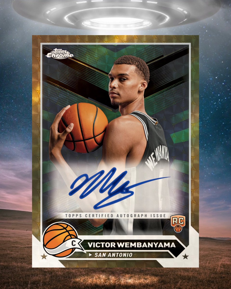 Topps just released this image of Topp 2023-24 Basketball, and yes it will be 'team' unlicensed. 

Let the Wemby auto chase start??

Imagine being the #1 rookie and having NO fully licensed autograph card no matter what product!