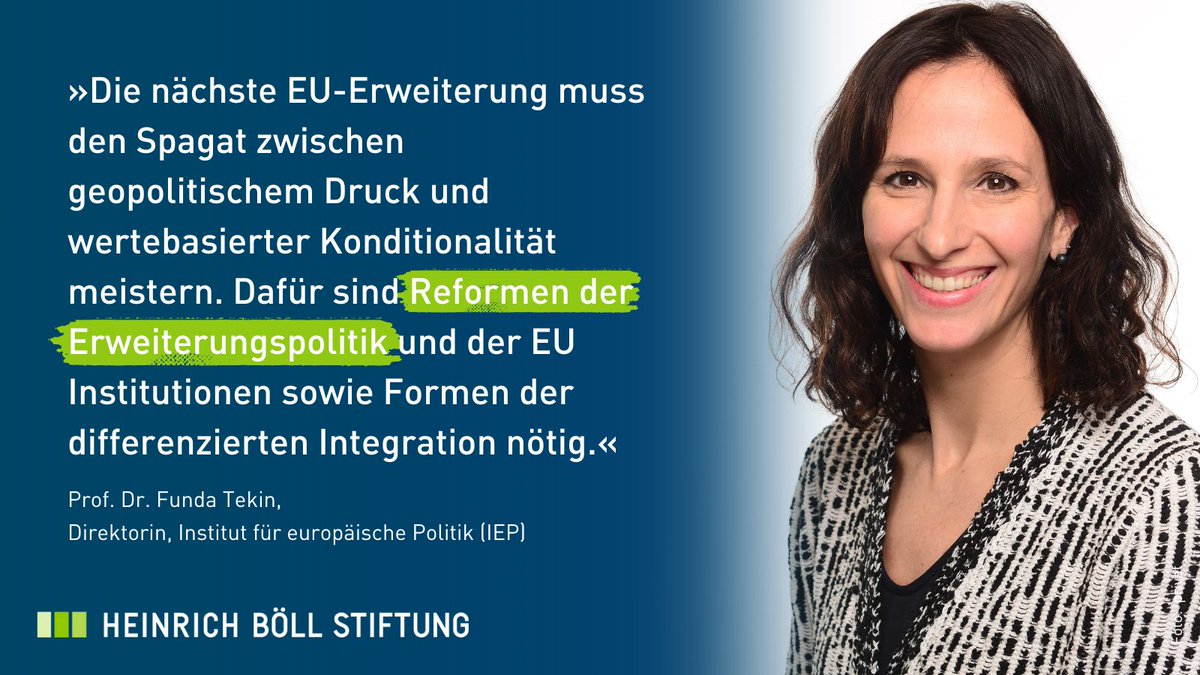 🇪🇺 Wie kann kann die #EU die nächste Erweiterung meistern? @FundaTekin17, Mitglied der Expert*innen Gruppe, kommentiert das neue Policy Paper von Marina Vulović mit Empfehlungen für die Erweiterungspolitik der EU. ➡️ Mehr dazu unter: boell.de/eu-reform #Europapolitik