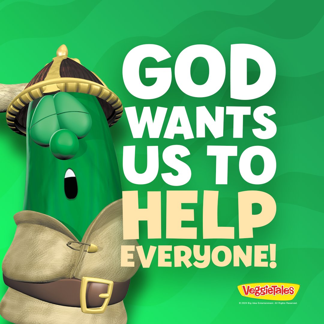 Help others in need! #VeggieTales