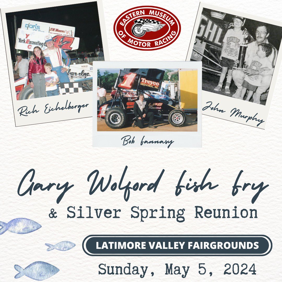 garshorace's tweet photo. This weekend we will be at the Latimore Valley Fairgrounds Sat & Sun. Sat we will have our 1995 John Murphy Super Sportsman on track. Sun we will have the car on display along with other #SilverSpringSpeedway cars for the GW Fish Fry.
Come out and see us!
#EMMR
@SUPERSPORTSMANS https://t.co/135qd2PX2Q