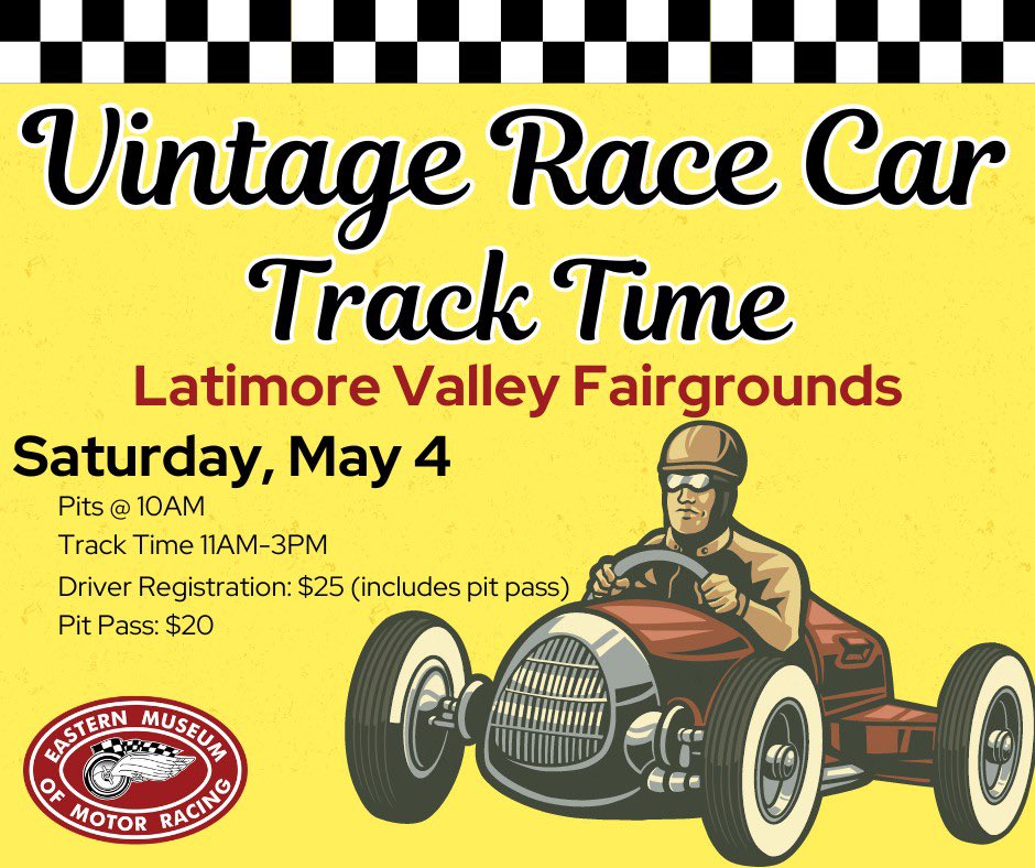 garshorace's tweet photo. This weekend we will be at the Latimore Valley Fairgrounds Sat & Sun. Sat we will have our 1995 John Murphy Super Sportsman on track. Sun we will have the car on display along with other #SilverSpringSpeedway cars for the GW Fish Fry.
Come out and see us!
#EMMR
@SUPERSPORTSMANS https://t.co/135qd2PX2Q