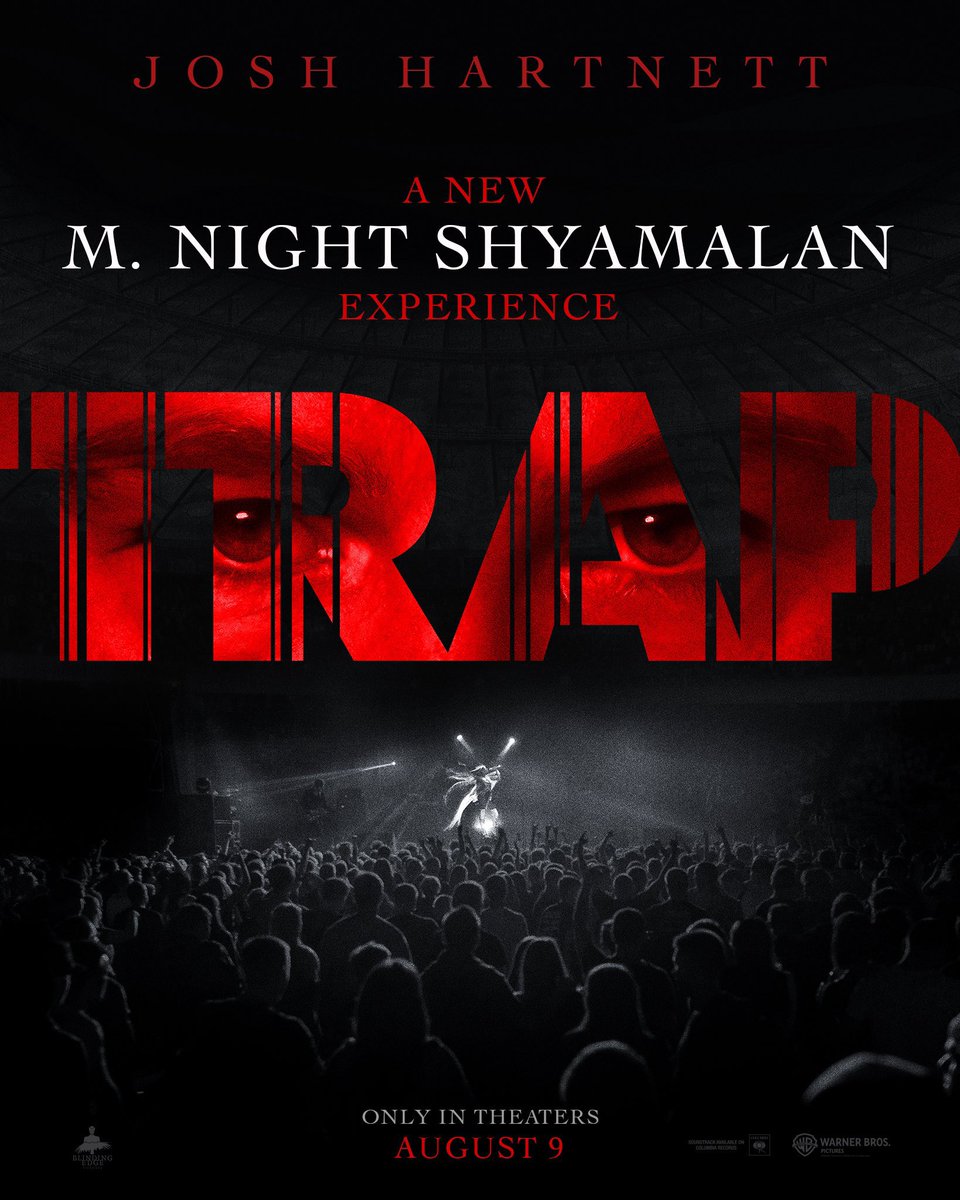 Check out the official poster for M. Night Shyamalan’s #TrapMovie starring Josh Hartnett. 
In theaters on August 9.