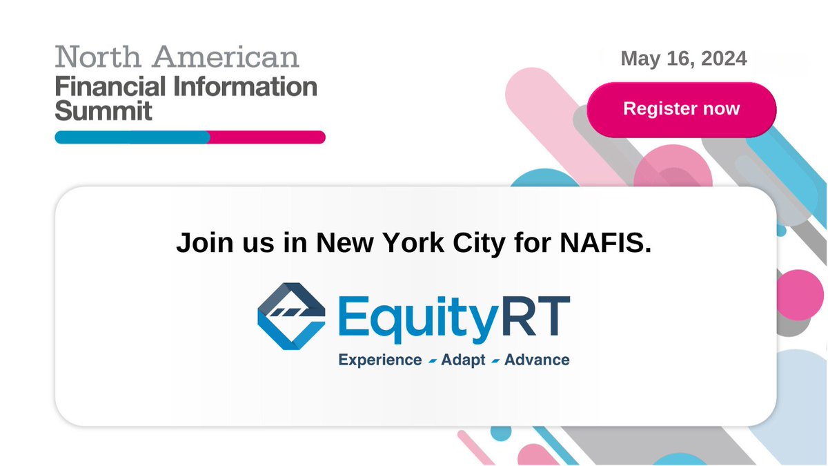 We’re excited to be an Associate Sponsor of #NAFIS2024 hosted by @WatersTech. Get your complimentary delegate ticket now: financialinformationsummit.com/na. 🌟 North American Financial Information Summit 📆 Thursday, May 16, 2024 📍 etc.venues, 360 Madison Avenue, New York