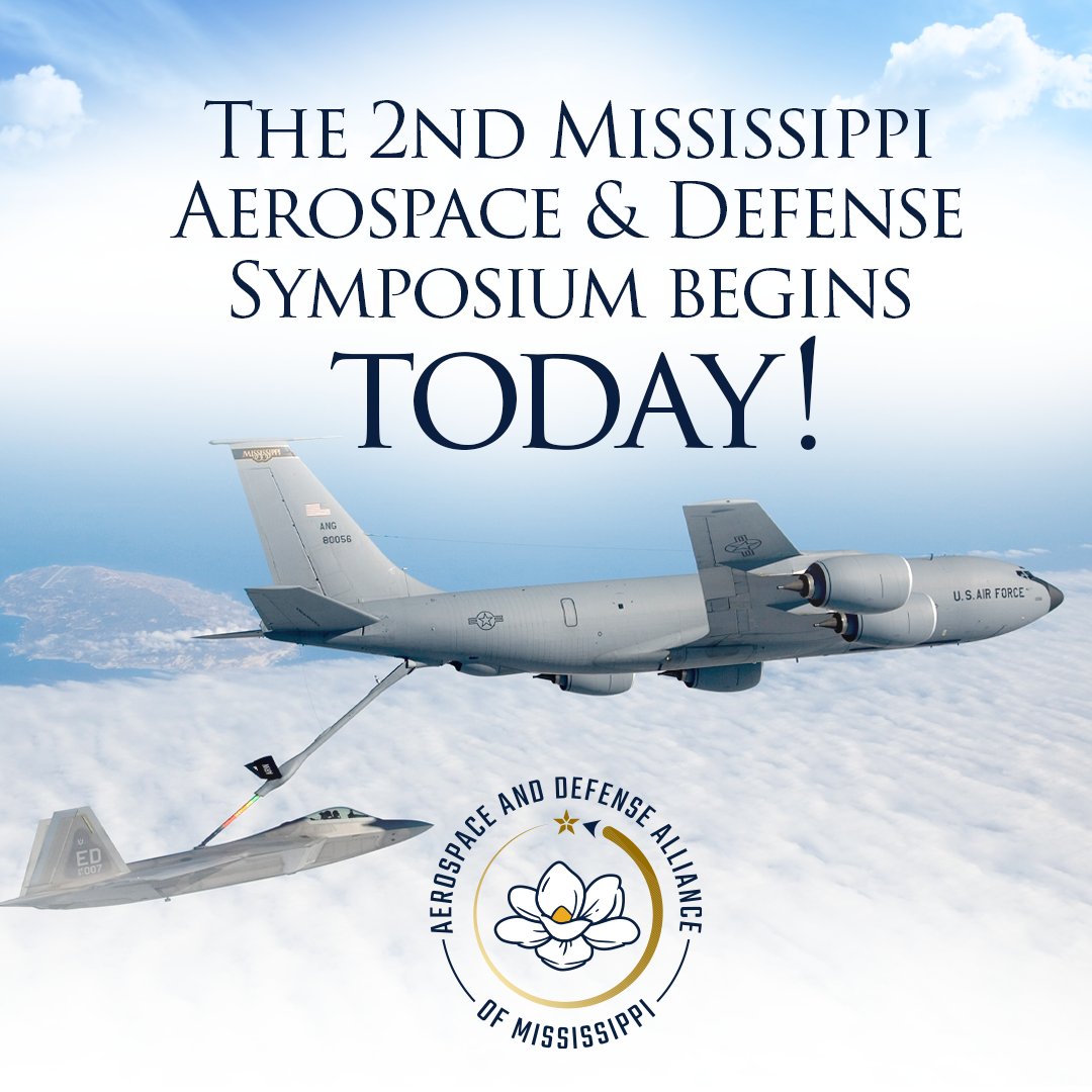 The 2nd Mississippi Aerospace &amp; Defense Symposium begins today!

Become a member, get connected with MSET &amp; ADAM.
msaerodefense.org

#MSET #ADAM #Aeronautics #MilitaryDefense #Symposium